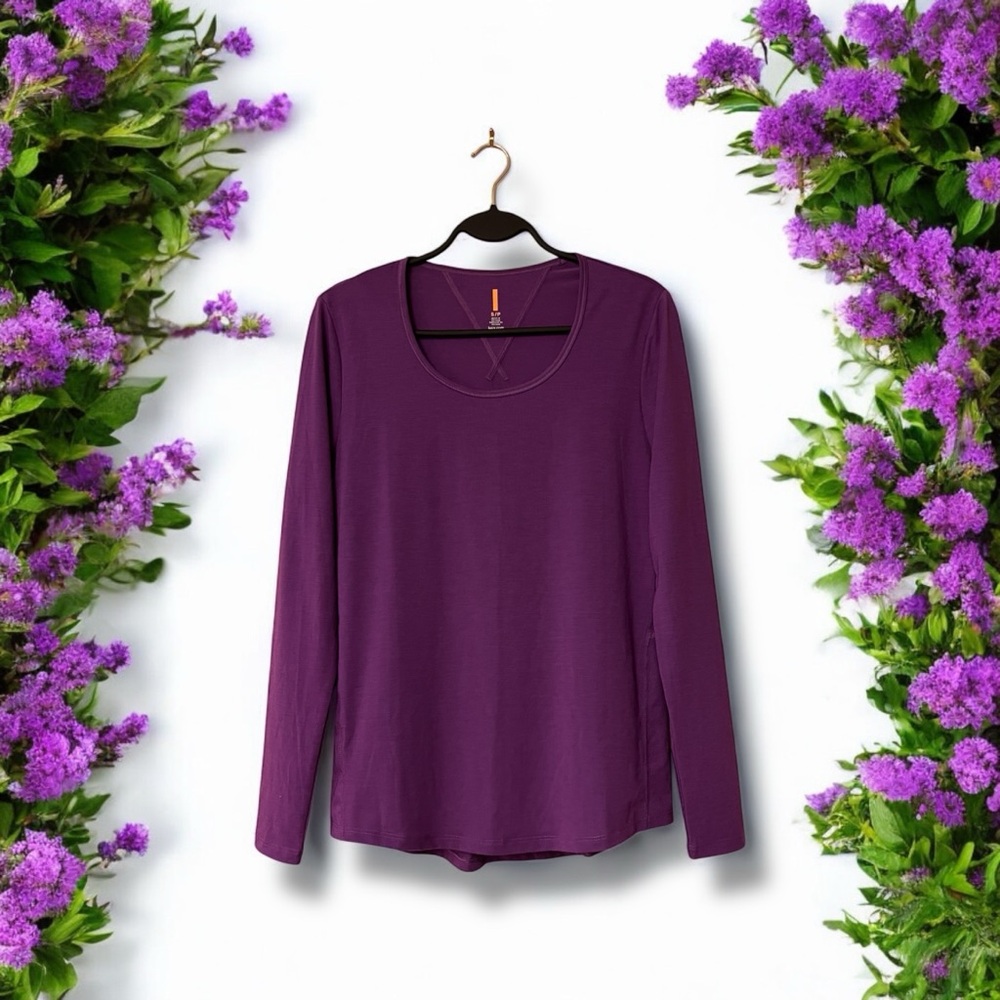 Lucy Purple Long Sleeve Athletic Top